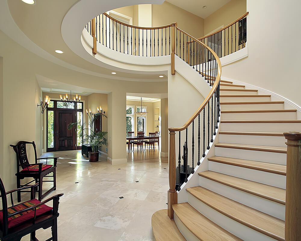 curved staircase