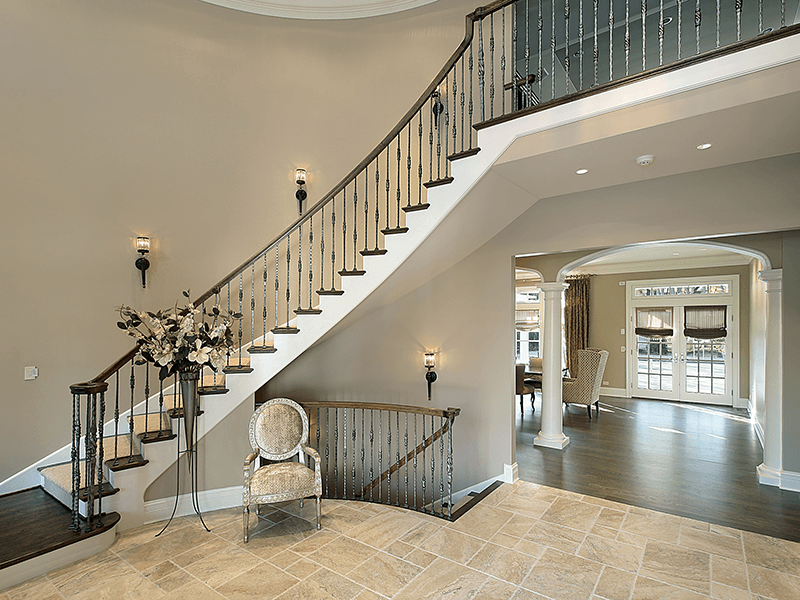 curved staircase