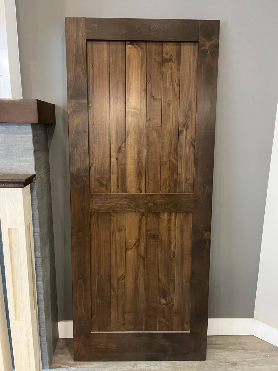 barn door dark stain